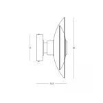 25144 WALL LED LIGHT 10W 3000K SANDY BLACK - SMOKED GLASS Zambelis Lights