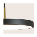 25145 PENDANT LED LIGHT 17W 3000K BLACK MATT - BRUSHED BRASS Zambelis Lights