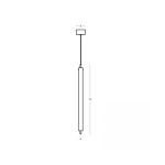 25168 PENDANT LED LIGHT 20W 3000K BRUSHED GOLD Zambelis Lights