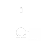 Lampa wisząca 25172 E27 1x15W Zambelis Lights - zdjęcie 5