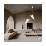 25173 PENDANT LIGHT 1xE27 MAX 15W MULBERRY SILK - METAL WHITE Zambelis Lights