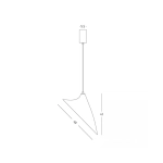 25174 PENDANT LIGHT 1xE27 MAX 15W MULBERRY SILK - METAL BLACK Zambelis Lights