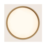 25185 CEILING LED LIGHT 20W 2700K-3000K-4000K ALUMINIUM - MICROPRISMATIC ACRYLIC WHITE MATT - GOLD Zambelis Lights