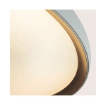 25185 CEILING LED LIGHT 20W 2700K-3000K-4000K ALUMINIUM - MICROPRISMATIC ACRYLIC WHITE MATT - GOLD Zambelis Lights