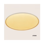 25199 CEILING LED LIGHT 56W 2700K-3200K-4000K DALI SANDY WHITE - METAL - ALUMINIUM - MICROPRISMATIC DIFFUSER Zambelis Lights