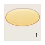 25202 CEILING LED LIGHT 84W 2700K-3200K-4000K DALI SANDY WHITE - METAL - ALUMINIUM - MICROPRISMATIC DIFFUSER Zambelis Lights