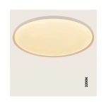 25202 CEILING LED LIGHT 84W 2700K-3200K-4000K DALI SANDY WHITE - METAL - ALUMINIUM - MICROPRISMATIC DIFFUSER Zambelis Lights