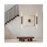 25218 WALL LED LIGHT 2x6W 3000K SANDY BLACK METAL - ALUMINIUM Zambelis Lights