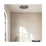 25269 CEILING LED LIGHT 30W 2700K-3000K TRIAC BLACK MATT - SMOKED GLASS Zambelis Lights