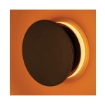 25272 WALL LED LIGHT 22W 2700K-3000K TRIAC BLACK MATT - TAWNY GLASS Zambelis Lights