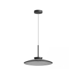 25275 PENDANT LED LIGHT 31W 2700K-3000K TRIAC BLACK MATT - SMOKED GLASS Zambelis Lights