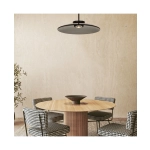 25275 PENDANT LED LIGHT 31W 2700K-3000K TRIAC BLACK MATT - SMOKED GLASS Zambelis Lights