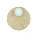 25316 WALL LIGHT 1xG9 LED MAX 5W NATURAL STONE - OPAL GLASS Zambelis Lights