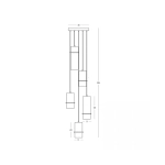 Lampa wisząca LED 2534 20W 3000K Zambelis Lights - zdjęcie 2
