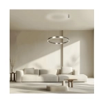 25369 PENDANT LED LIGHT UP-DOWN 70W 3000K ELECTROPLATE BRUSHED NICKEL ALUMINIUM - ACRYLIC ALUMINIUM - ACRYLIC Zambelis L