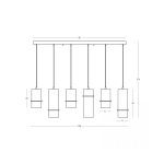 Lampa wisząca LED 2536 26W 3000K Zambelis Lights - zdjęcie 2