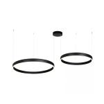 25372 PENDANT LED LIGHT UP-DOWN 118W 3000K BLACK ALUMINIUM - ACRYLIC Zambelis Lights