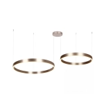 25374 PENDANT LED LIGHT UP-DOWN 118W 3000K ELECTROPLATE BRUSHED COFFEE ALUMINIUM - ACRYLIC Zambelis Lights