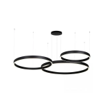25375 PENDANT LED LIGHT UP-DOWN 174W 3000K BLACK ALUMINIUM - ACRYLIC Zambelis Lights