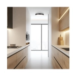 25377 CEILING LED LIGHT 28W 3000K BLACK MATT - ALUMINIUM - ACRYLIC Zambelis Lights