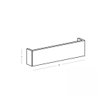 25380 WALL LED LIGHT 8.25W 3000K UP-DOWN LIGHTING PURE WHITE GYPSUM Zambelis Lights