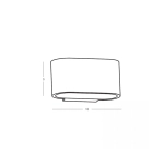 25382 WALL LIGHT 1xG9 MAX 25W UP-DOWN LIGHTING PURE WHITE GYPSUM Zambelis Lights