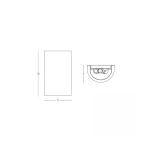 25384 WALL LIGHT 2xG9 MAX 25W UP-DOWN LIGHTING CONCRETE Zambelis Lights
