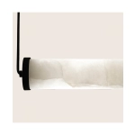 2538 PENDANT LED LINE LIGHT 20W 3000K TRIAC SANDY BLACK - ALABASTER Zambelis Lights