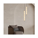 2540 PENDANT LED LIGHT 15W 3000K TRIAC SANDY BLACK - ALABASTER Zambelis Lights