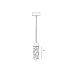 Lampa wisząca 25417 GU10 1x10W Zambelis Lights - zdjęcie 4