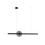 25425 PENDANT LED LIGHT 20W 3000K TRIAC BLACK - SMOKED GLASS Zambelis Lights