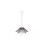 25429 PENDANT LIGHT 1xE27 MAX 40W NATURAL PAPER ROPE - BROWN BEIGE METAL Zambelis Lights