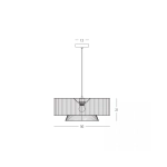 25440 PENDANT LIGHT 1xE27 MAX 40W NATURAL PAPER ROPE - BROWN BEIGE METAL Zambelis Lights