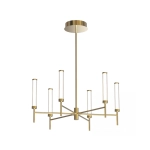 25449 PENDANT LED LIGHT 46W 3000K TRIAC BRUSHED GOLD Zambelis Lights