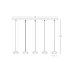 Lampa wisząca LED 25452 45W 3000K Zambelis Lights - zdjęcie 2