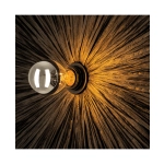 25455 WALL LIGHT 1xE27 MAX 20W METAL - BLACK RATTAN Zambelis Lights