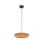 2591 PENDANT LIGHT 2xG9 LED MAX 9W TERRACOTTA - SANDY BLACK CLAY - METAL Zambelis Lights
