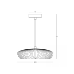 2592 PENDANT LIGHT 2xG9 LED MAX 9W GREY - SANDY BLACK CLAY - METAL Zambelis Lights