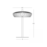2593 TABLE LIGHT 2xG9 LED MAX 9W TERRACOTTA - SANDY BLACK CLAY - METAL Zambelis Lights