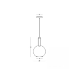 Lampa wisząca LED 2604 5W 3000K Zambelis Lights - zdjęcie 4