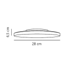 Plafon LED Serenova 28 biały – 2610056001 Nordlux