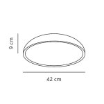 Lampa sufitowa LED Penelopa 42 cm Switch Dim – biała 2610106001 Nordlux