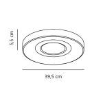 Plafon LED Halyna biały 39,5 cm 2610136001 Nordlux