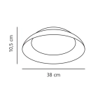 Plafon sufitowy Nivora 36 biały – 2610156001 Nordlux