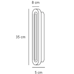 Kinkiet łazienkowy LED Cavara 35 cm – mosiężny 2610201035 Nordlux