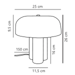 Lampa stołowa Sandro – nowoczesna lampka w stylu skandynawskim 2612025023 Nordlux