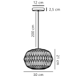 Lampa wisząca Aviana – lampa z mlecznego szkła 2612303001 Nordlux