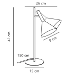 Lampa stołowa z regulowanym kloszem Kelvis – czarna 2612765003 Nordlux