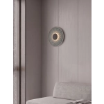 2617 WALL LED ACOUSTIC LIGHT 6W 3000K GREY SNOW PATTERN METAL - ACRYLIC Zambelis Lights