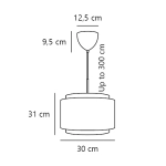 Lampa wisząca Takai 30 beżowa – 2620003018 DFTP by Nordlux